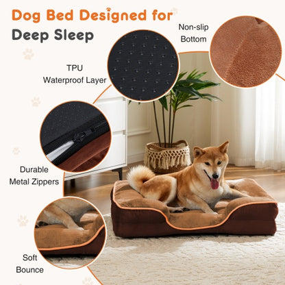 Foam Pet Bed For Small Dogs And Cats, Washable And Removable