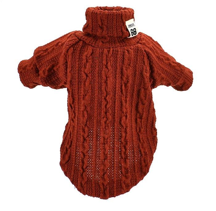 Turtleneck Dog Sweater - Warm Clothes for Small & Medium Dogs - Best Bark Blooms