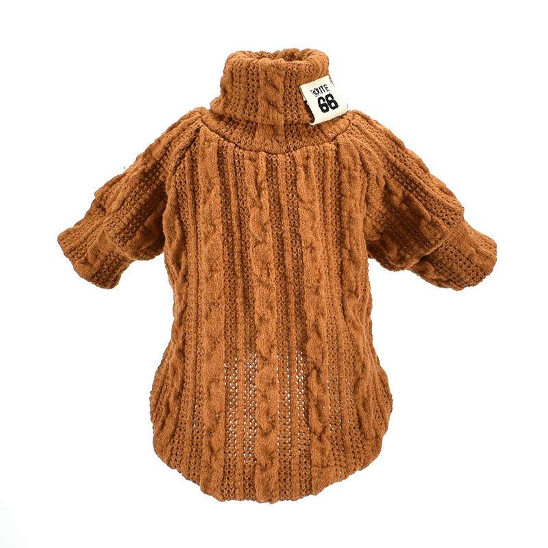 Turtleneck Dog Sweater - Warm Clothes for Small & Medium Dogs - Best Bark Blooms