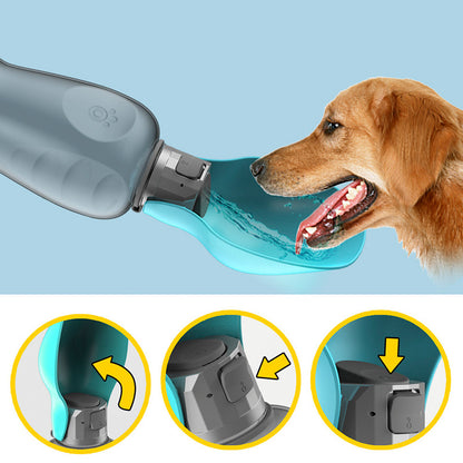 Portable Leakproof Dog Water Bottle with Foldable Bowl - Best Bark Blooms