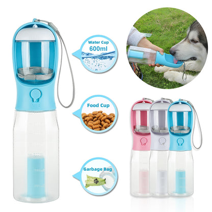 3-in-1 Portable Pet Water Bottle & Feeder - Best Bark Blooms