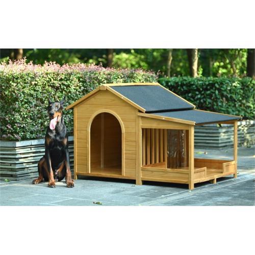 Large Wooden Dog House With Porch