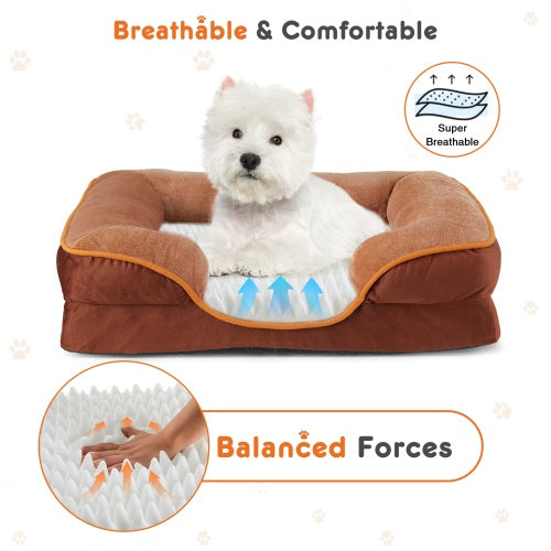 Foam Pet Bed For Small Dogs And Cats, Washable And Removable