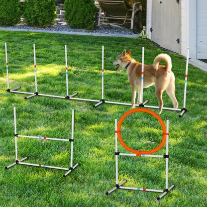 Dog Agility Equipment Set, Obstacle Course Training Exercises For Dogs