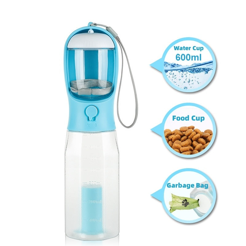 3-in-1 Portable Pet Water Bottle & Feeder - Best Bark Blooms